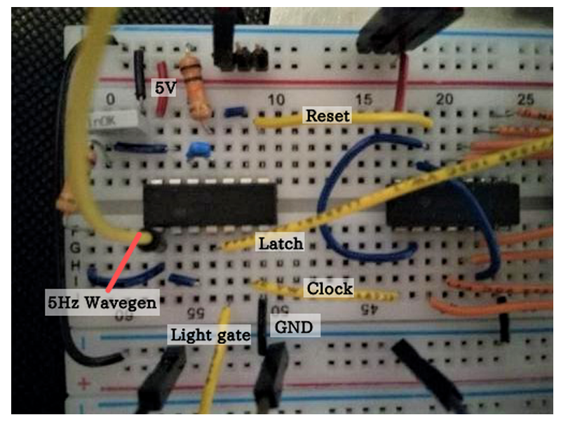 input to latch labelled