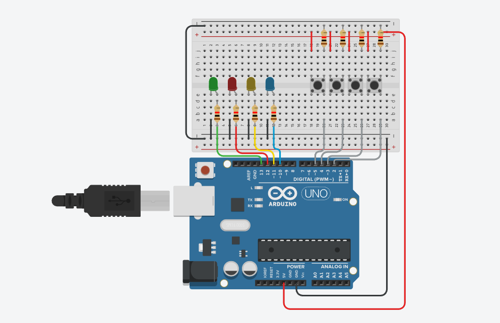 Simon game schematic