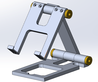 SolidWorks model of cell phone holder