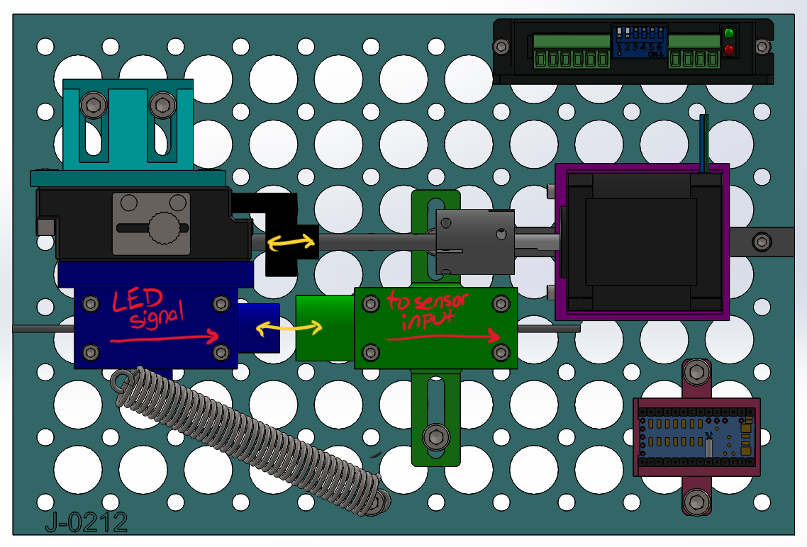 Top view of optical attenuator